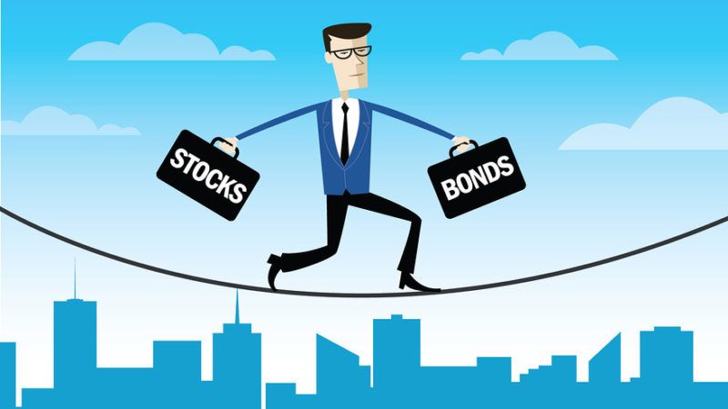 Stocks and bonds balance